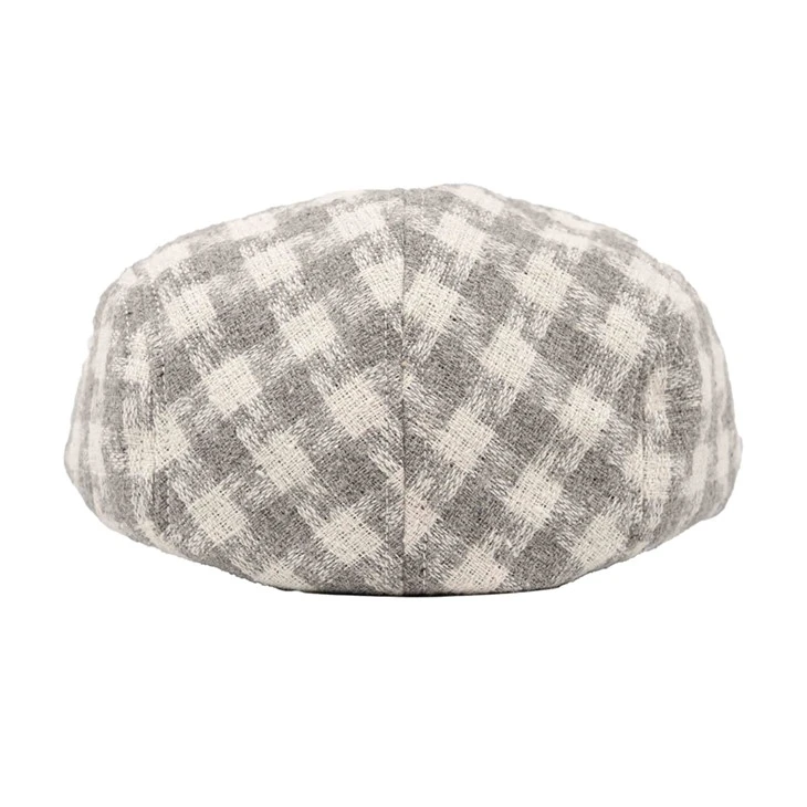 TCAP Custom Classic Plaid Artist Vintage Lattice Beret Hats For Women