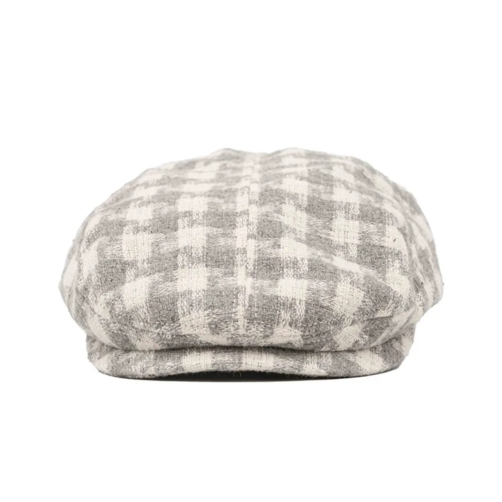 TCAP Custom Classic Plaid Artist Vintage Lattice Beret Hats For Women