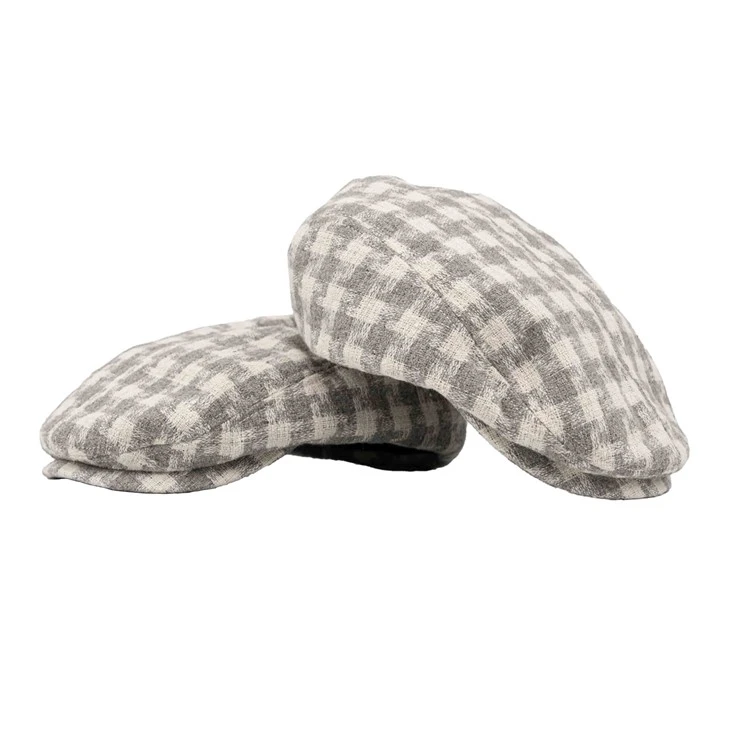 TCAP Custom Classic Plaid Artist Vintage Lattice Beret Hats for Women