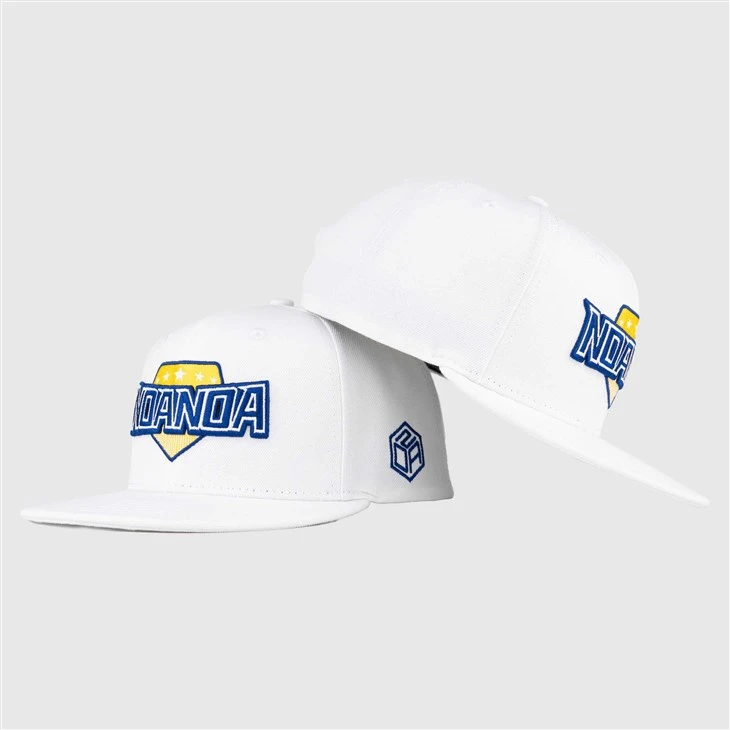 TCAP Țesătură personalizată Culoare albă Litere originale Capace Cataramă Pălării cu broderie 3D